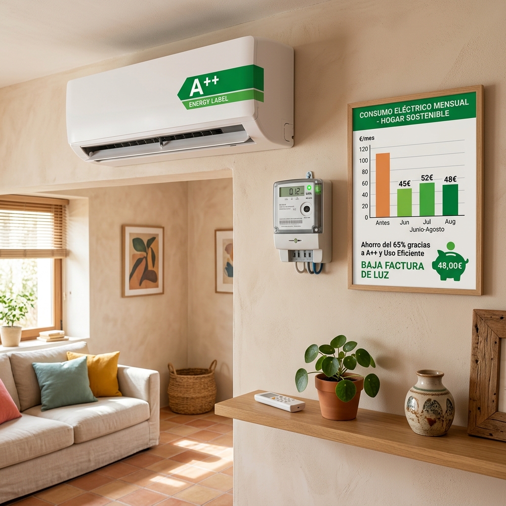 Consumo eléctrico aire acondicionado split clase A